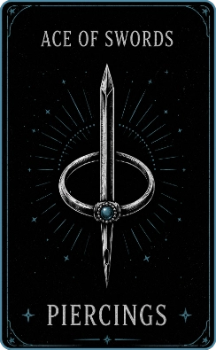 Piercings tarot card